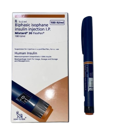 MIXTARD 30 FLEXPEN Insulin Human (rDNA) 100U / mL Suspension for SC ...